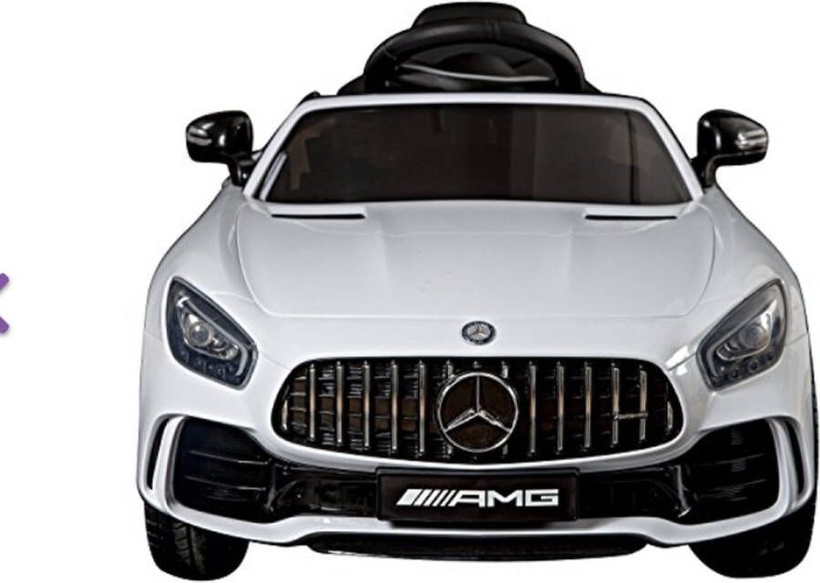 Mercedes-Benz Elektrische Kinderauto GTR AMG Wit 12V Met Afstandsbediening FULL OPTIONS
