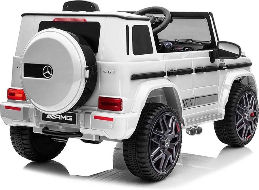 Mercedes -Benz G63 AMG Elektrische Kinderauto met Afstandsbediening Wit