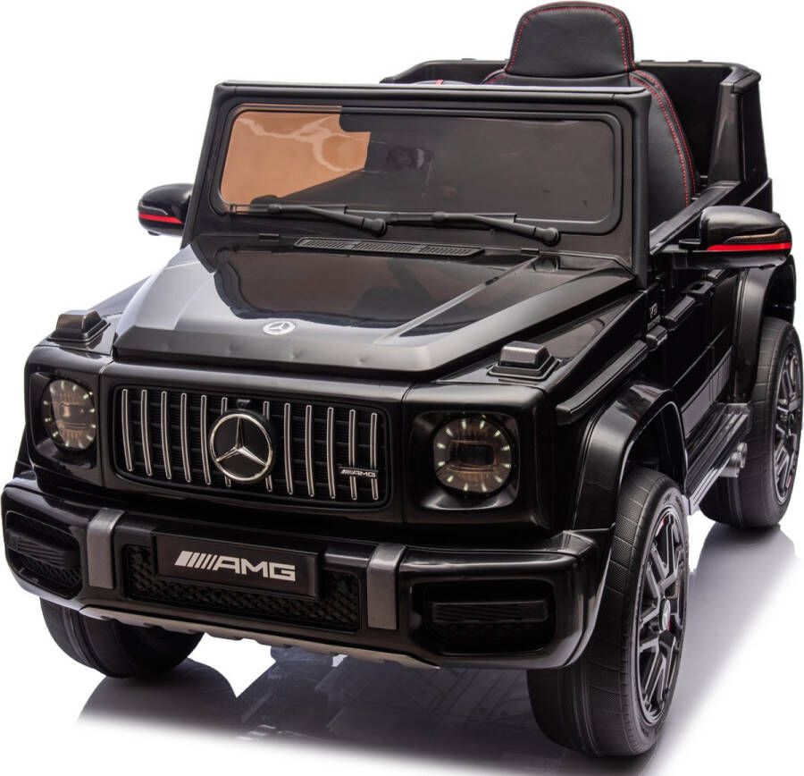 Mercedes-Benz G63 AMG XL 24V 4X4 Accu auto Elektrische Kinderauto met Bluetooth Leren zitje Rubberen banden en Afstandsbediening