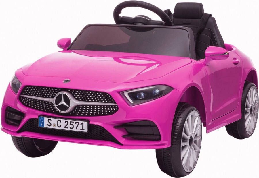 Mercedes Elektrische Kinderauto CLS350 Roze Krachtige Accu Accuvoertuig op Afstand Bestuurbaar MP3 USB SD Met Verlichting Veilig Voor Kinderen