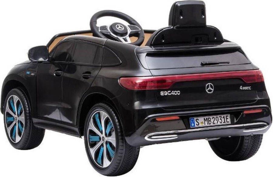 Mercedes Elektrische Kinderauto EQC Zwart Krachtige Accu Op Afstand Bestuurbaar Veilig Voor Kinderen