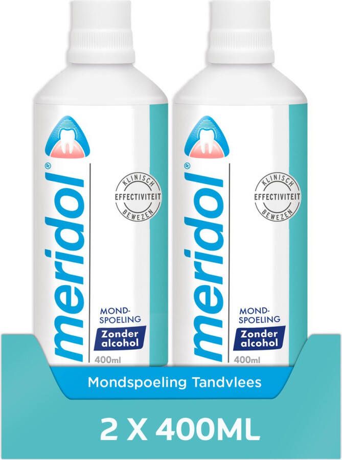 Meridol Mondwater Tandvlees 2 x 400 ml Voordeelverpakking