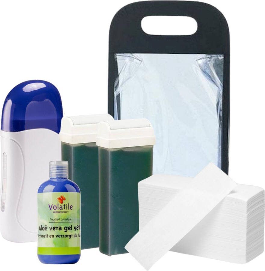 Merkala Hars Starterset voor de gevoelige huid De nummer 1 complete harsset Hars als een pro! Ontharingsset Complete Wax Ontharen Set – Wax Verwarmer Wax Apparaat – Harsapparaat
