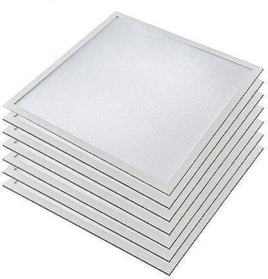 Merkloos 8 Stuks Led paneel LED Paneel 60x60 €19 87 p st LED Paneel Systeemplafond Warm Wit 3000K 40W Inbouw Vierkant Wit Incl. Flikkervrij driver en 1.5m snoer en Eurostekker