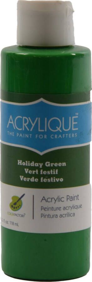 Merkloos Acrylverf waterbasis ''Holiday green 118ml Sneldrogend waterbasis Permanent