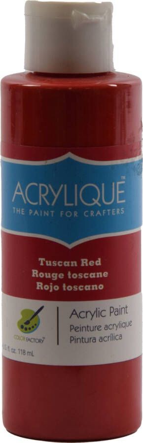 Merkloos Acrylverf waterbasis ''Tuscan Red 118ml Sneldrogend waterbasis Permanent