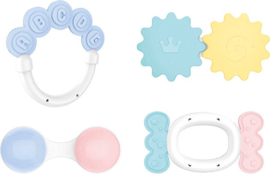 Merkloos CE Keurmerk Bijtringen Bijtring Baby Rammelaar Kauwspeelgoed Bijtring Baby Bijt & Grijpspeelgoed Bijtringen Koelbijtring Tandjes Baby BPA Vrij