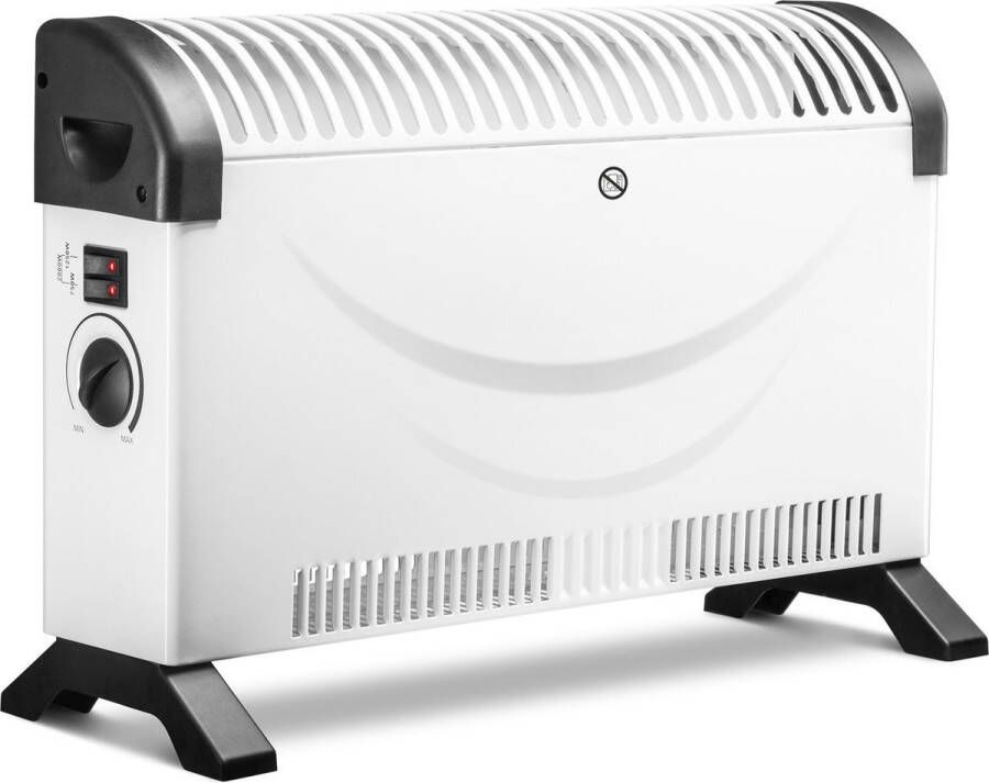 Merkloos Convectorkachel Elektrische Verwarming met 3 standen 750W 1250W 2000W Verwarming Kachel Convector Heater Verstelbare Thermostaat