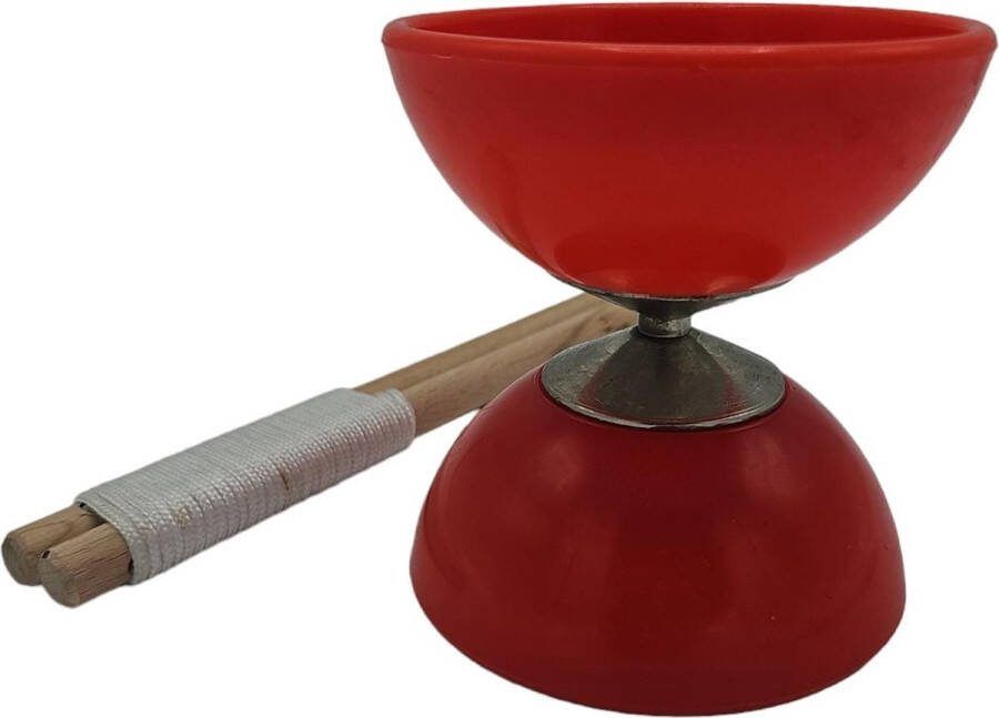 Merkloos Diabolo Basic Rood incl. Stokjes