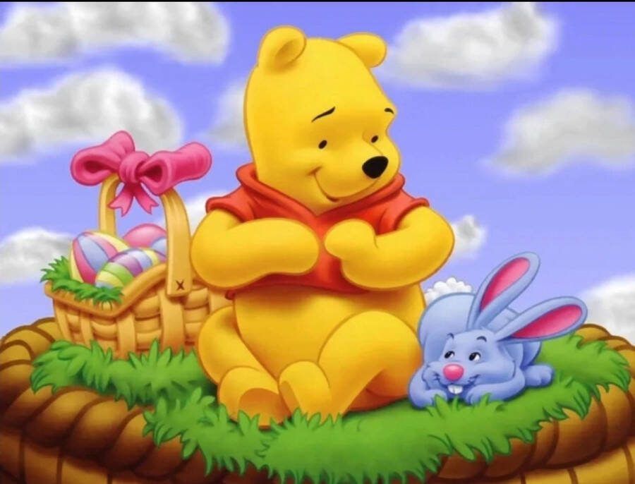 ¨merkloos¨ Diamond painting Disney Winnie the Pooh 40x50 vierkante steentjes