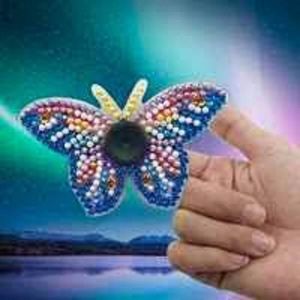 Merkloos Diamond Painting Kit Fidget Spinner Butterfly Vlinder
