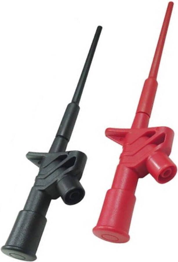 Merkloos DT Meetklemset (2 stuks) Rood en Zwart Testklem Multimeter Oscilloscoop