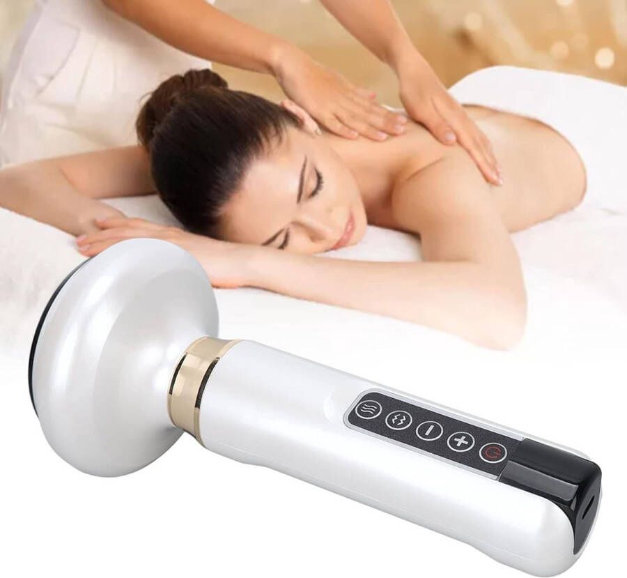Merkloos Elektrische Cellulite Massage Apparaat 12 Standen Gua Sha Full Body Vacuüm Cupping Ontspanning -Groen
