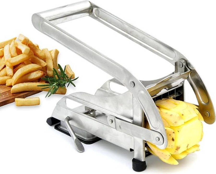 Merkloos Frietsnijder 2 inzetstukken moeiteloze verwerking frietsnijder vaatwasmachinebestendig verse frietjes frietsnijder