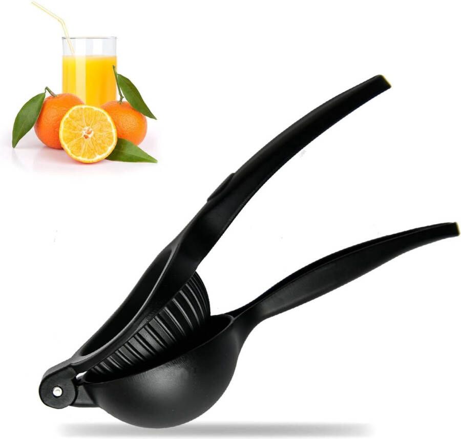 Merkloos Handpers Juicer Handleiding Roestvrij Staal Aluminium Legering Anti-corrosief BPA-vrij Draagbare Citruspers Juicer voor Limoen Sinaasappel Appelsap Fruit Stevig Duurzaam