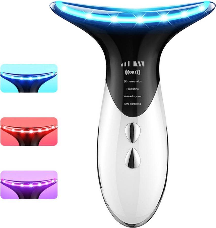 Huidverjongingsapparaat Led gezichtsmasker Rimpel verwijderaar facelift apparaat anti onderkin nekmassage Anti Rimpels Nek En Gezicht Apparaat Facelift Skin Care Apparaat Voor Huidverstrakking