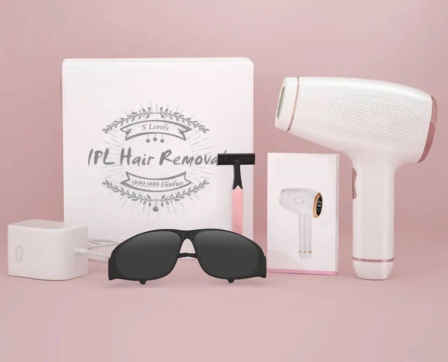 Merkloos IPL Hair Removal Ontharingsapparaat met GRATIS beschermbril