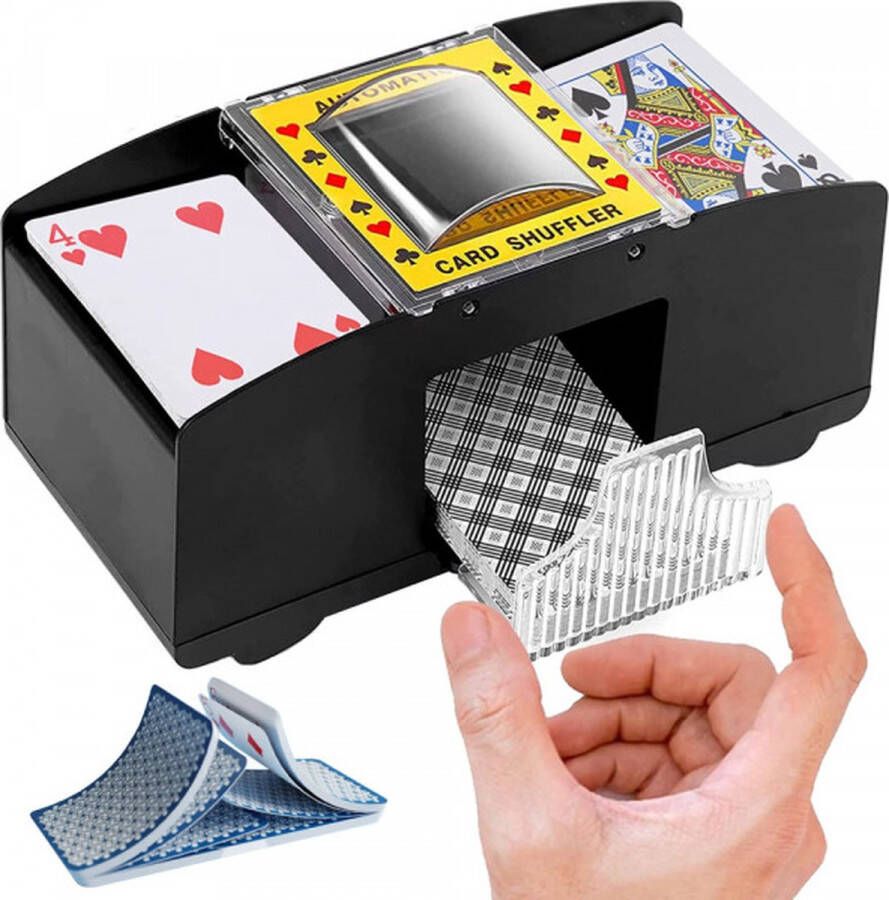 Merkloos Kaartenschudmachine Pokerschudmachine Spellen schudmachine kaartenschudder voor poker en andere kaartspellen
