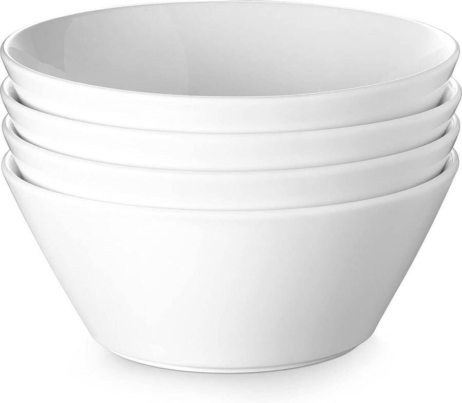 Merkloos Keramische Soepkommen 1 7L Grote Saladekommen 8 5 Witte Ramen Kom voor Pasta Grote Graankommen voor Keuken Vaatwasmachine- en Magnetronbestendig