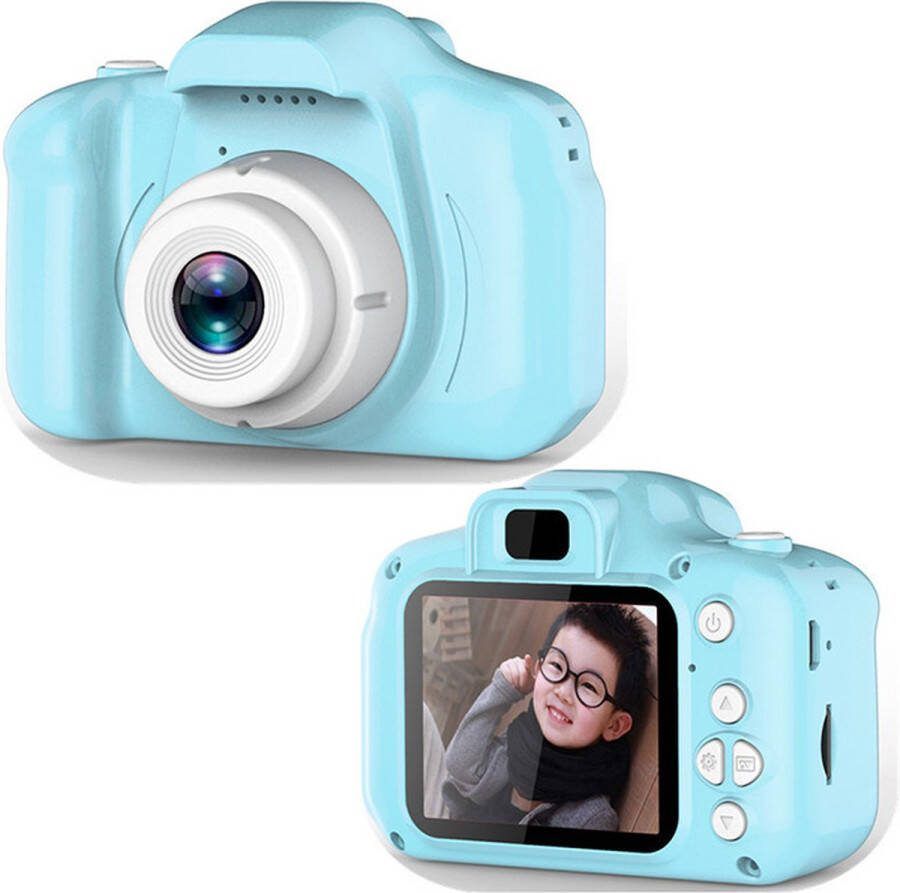 Merkloos Kinder-Digitale Camera -Blauw-Digital-400k-Foto's-video-Oplaatbaar-Connect met Computer- Kindercamera