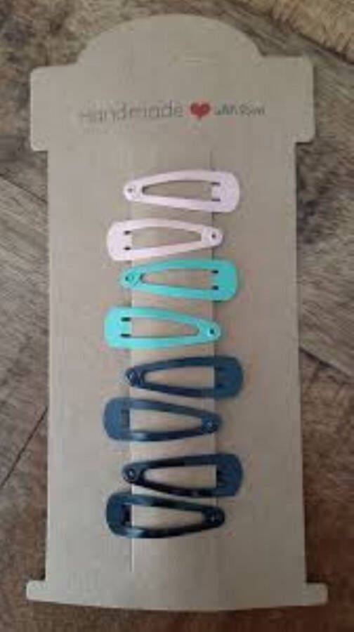Merkloos Klik klak speldjes 10 haarspeldjes clicclacs mint roze grijs pastel antraciet en zwart mini haarspeldje clic-clac kids 3cm