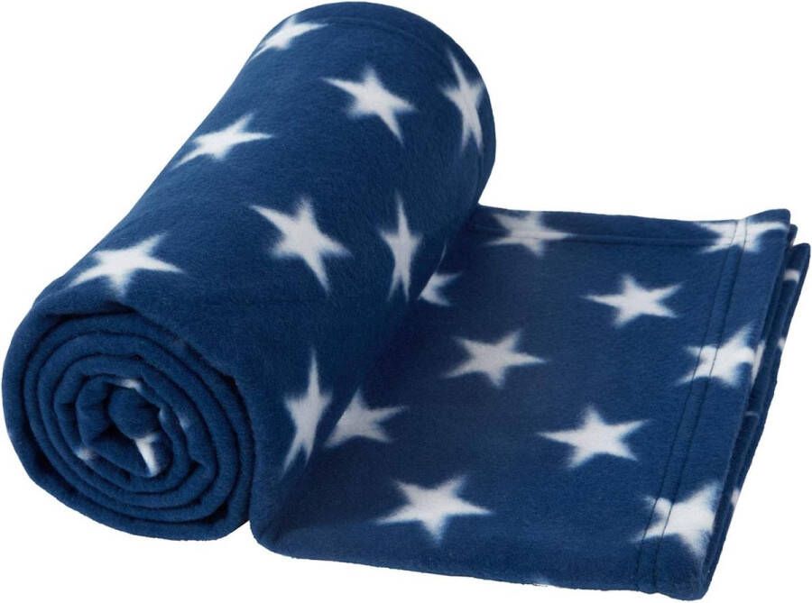 Merkloos Knuffeldeken pluizige deken fleece-deken voor in de woonkamer sofa warm winter zacht voor op de bank deken voor kinderen zitbank 120 x 150 cm blauw