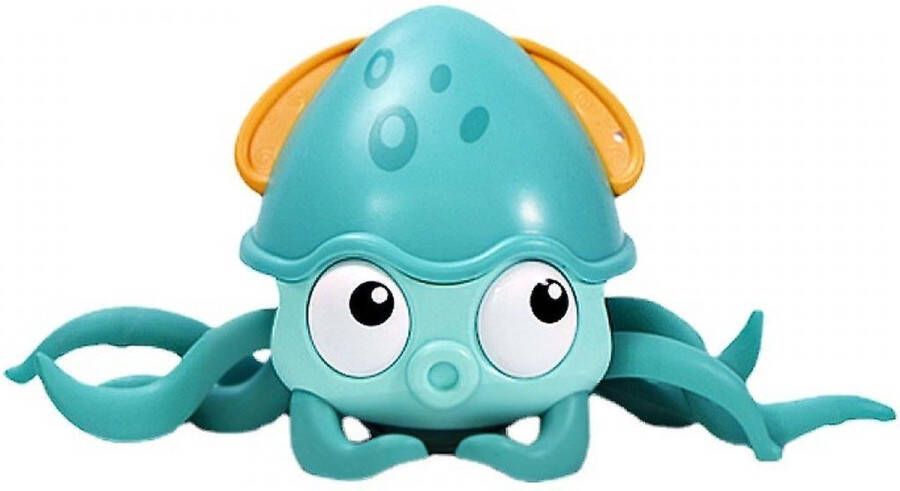 Merkloos Kruipende Octopus Baby Speelgoed Muziek en Afstandssensor Dual Action Speelgoed Land en Water Waterdicht Bewegend Speelgoed Interactieve Octopus Baby Peuter Motoriek Speelgoed Hondenspeelgoed Hondenspeeltjes Blauw