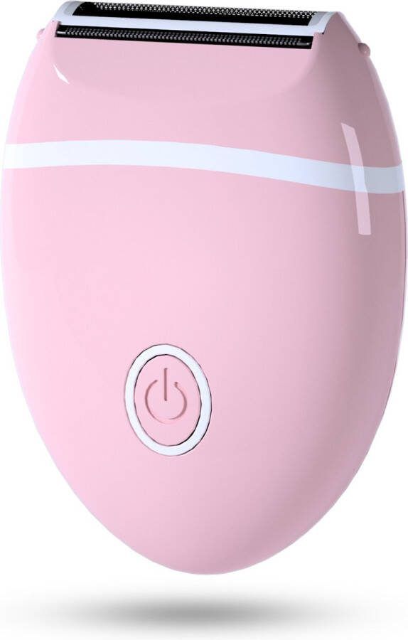 Merkloos Ladyshave roze Ladyshave voor vrouwen Bikinitrimmer Ontharingsapparaat Geschikt voor armen benen oksel en intiem Op Batterij Scheerapparaat Vrouwen Draadloze Ladyshave