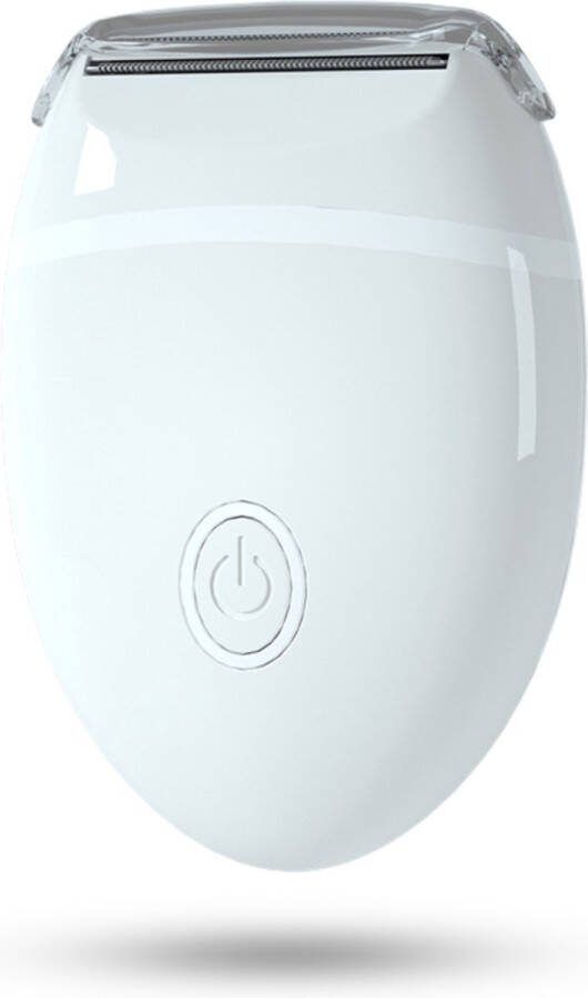 Merkloos Ladyshave Wit Ladyshave voor vrouwen Bikinitrimmer Ontharingsapparaat Geschikt voor armen benen oksel en intiem Op Batterij Scheerapparaat Vrouwen Draadloze Ladyshave