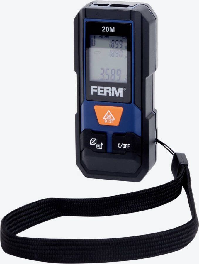 Merkloos Lasermeter 20 meter Automatisch uitschakeling na 45 seconden Inclusief twee AAA-batterijen Bestseller