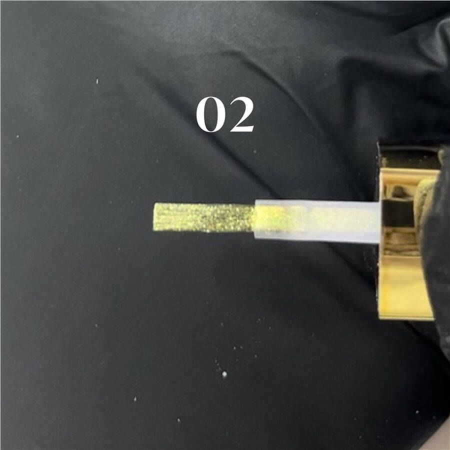 'merkloos'' Liquid Chrome 02 in flesje 5ml Vloeibare chrome voor nail art Met kwastje Nagels uitharden Nail art tools