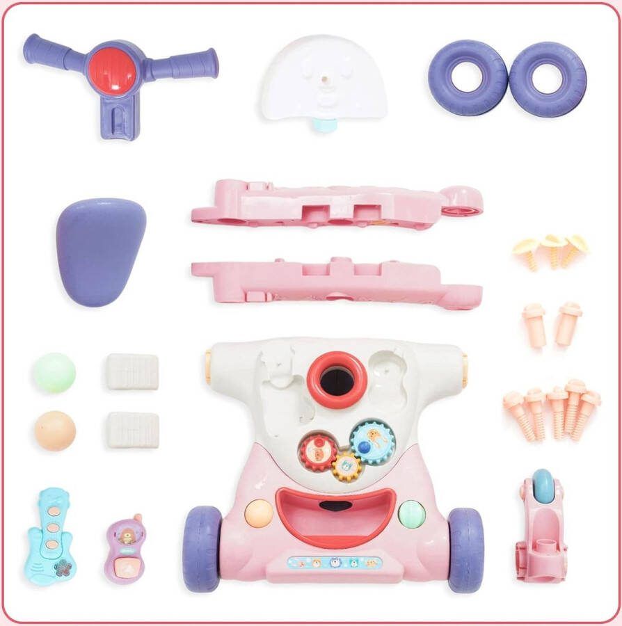 Merkloos Loopstoeltje Baby Loopwagen Baby Speelgoed Muziek Voor Jongens en Meisjes