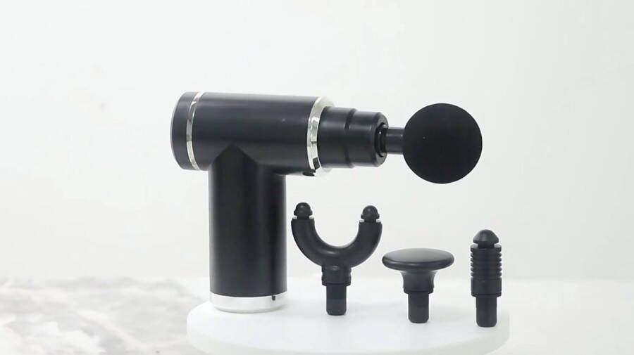 Merkloos Lumisti Mini Massage Gun PRO Massage Apparaat Professioneel Massage Gun met Turbostand Meerdere opzetstukken Sport en Relax