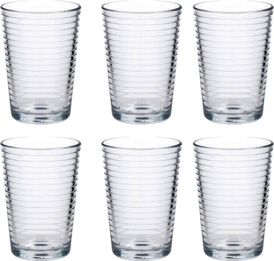Merkloos Luxe Drinkglazen 200ml 20cl (4 Stuks) Drinkglas Limonadeglazen Glas Hoogwaardige kwaliteit Glazenset Drinkglazen
