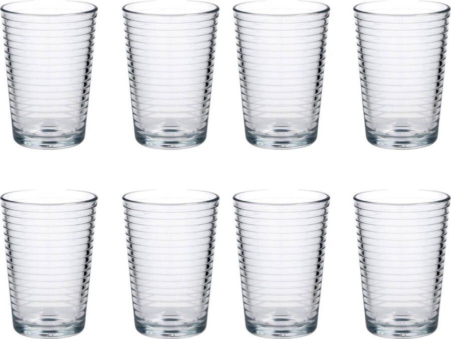 Merkloos Luxe Drinkglazen 200ml 20cl (8 Stuks) Drinkglas Limonadeglazen Glas Hoogwaardige kwaliteit Glazenset Drinkglazen