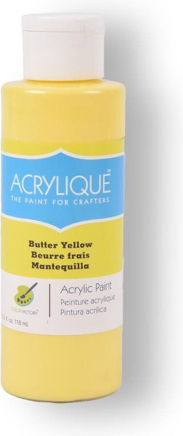 Merkloos Acrylverf Butter Yellow 118ml Flesje Geschikt voor Kinderen en Hobbyisten Geïnspireerd door Harry Potter s Boterbier