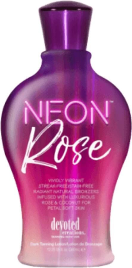 Merkloos Devoted Creations Neon Rose 360ml Met Vaseline Bodylotion