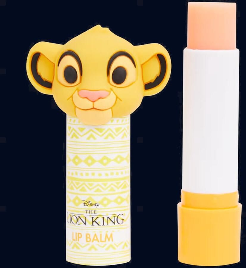 Merkloos Disney lion king lipbalm lippenbalsem leeuwenkoning met simba hoofd 3 5g vegan -sinaasappel