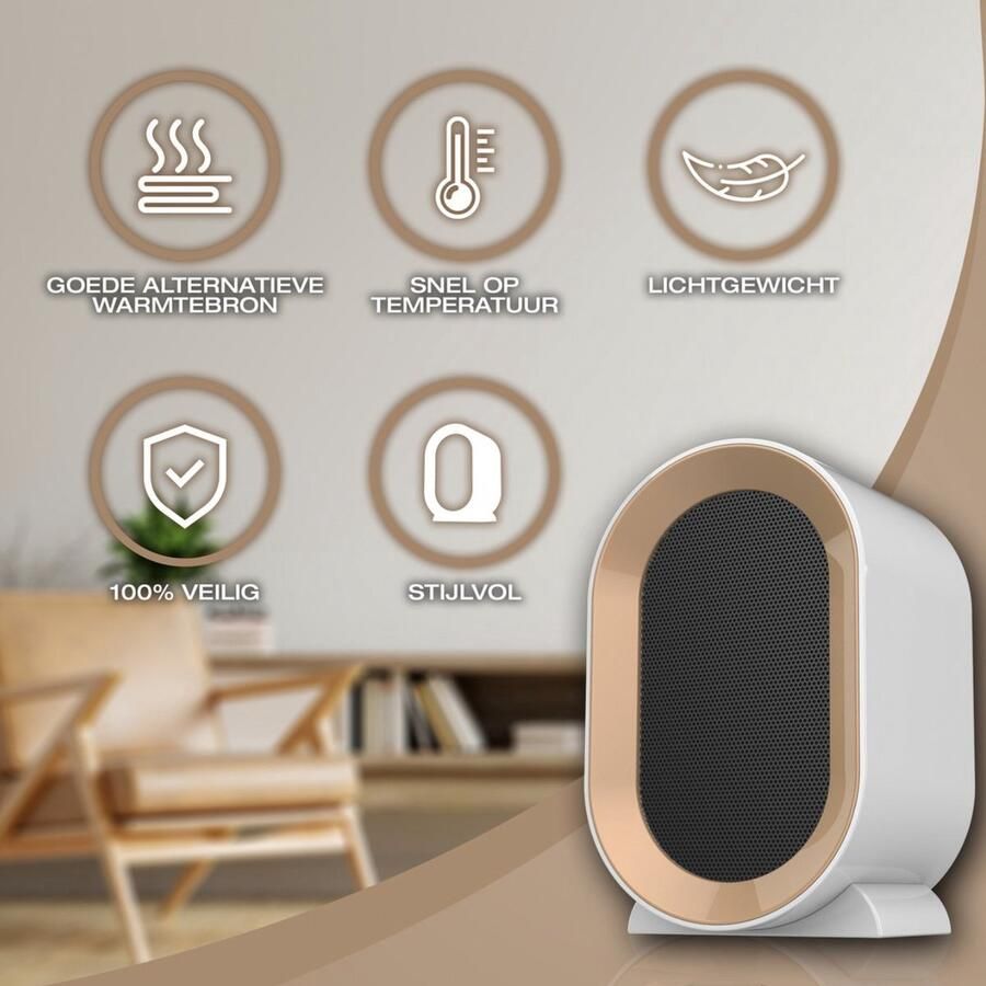 'merkloos'' ENERGIEZUINIGE ELEKTRISCHE KACHEL DESKTOP KACHEL HEATER XSPLASH HEATER KAMER HEATER LUCHTVERWARMING