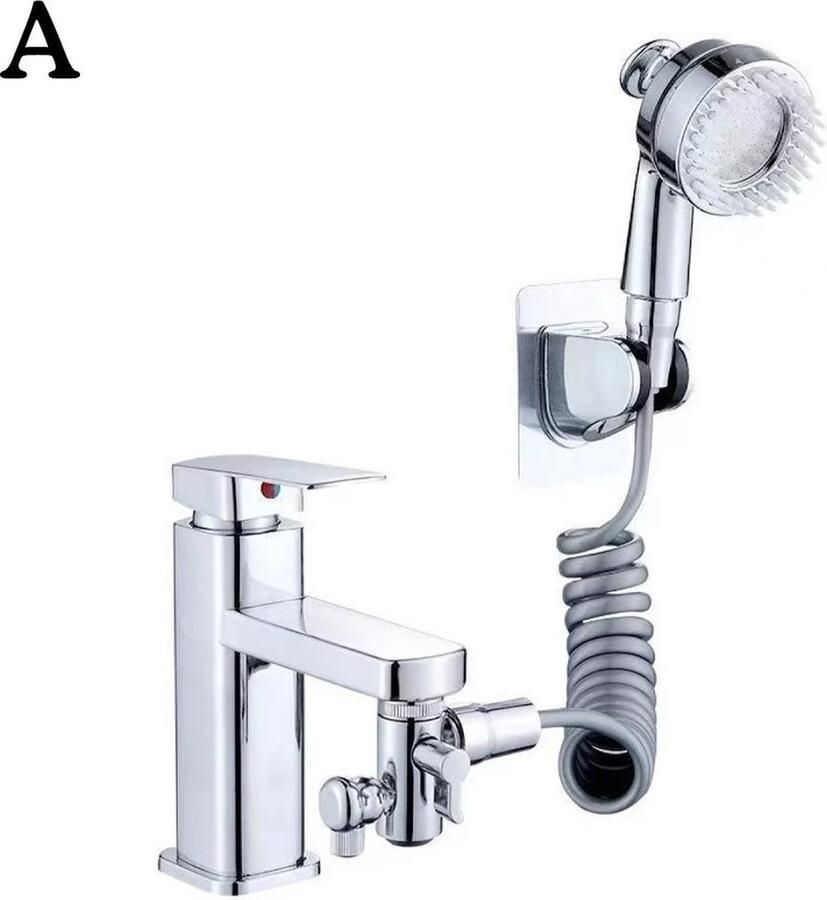 Merkloos Handdouche Chroom- handdouche met slang handdouche wastafel handdouche met slang voor wastafel douchekop voor kranen handdouche wastafelkraan