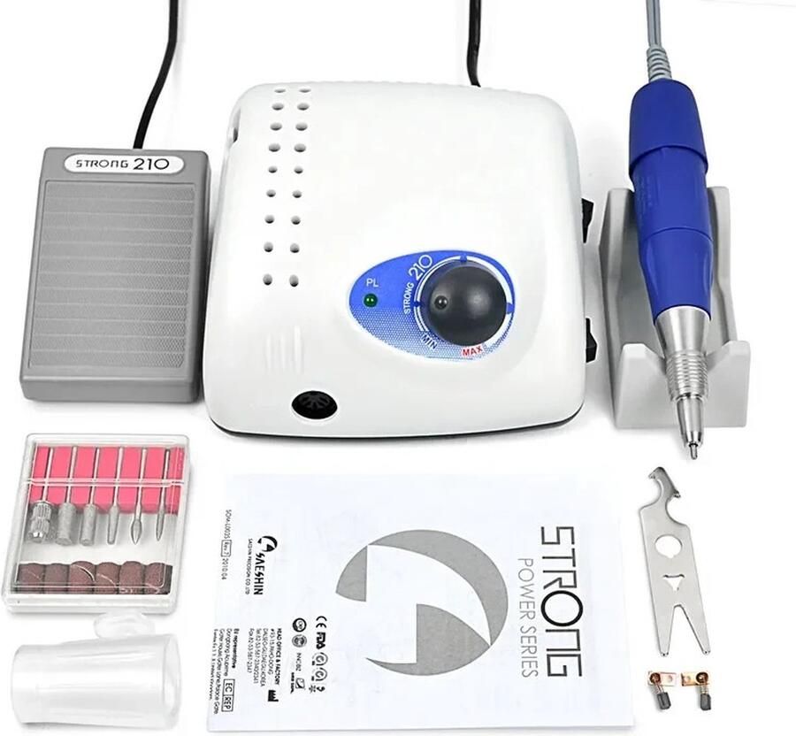 Merkloos Luxe nagelfrees Elektrische nagelfrees Professionelle nagelfrees Elektrisch manicureset Elektrisch pedicureset met bitjes 45000RPM