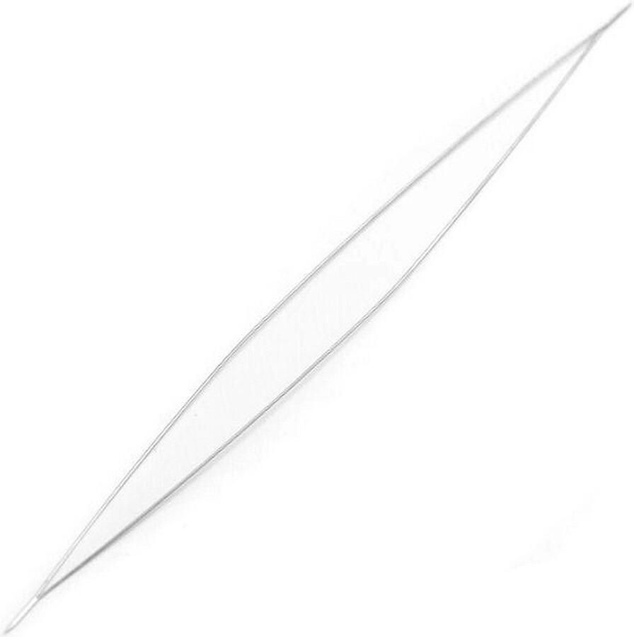 Merkloos naald met groot oog om kralen aan te rijgen kraalnaald parelnaald big eye beading needle 0 5 mm x 5 cm geschikt voor rocailles
