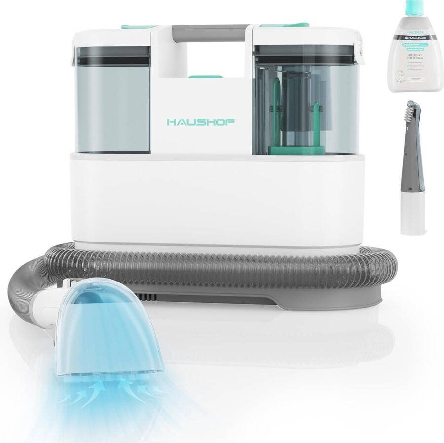 Merk'loos Tapijtreiniger Apparaat Incl. 2 Opzetstukken Vlekkenreiniger 1.5L Waterreservoir Water Stofzuiger 450W Wit