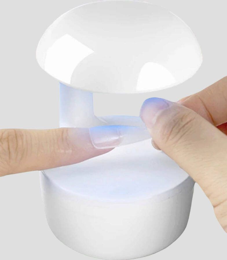 Merkloos Mini Nail Lamp 21W UV LED Nail Dryer UV Light for Nails for Gel Nail Polish Poly Builder Nail Gel Glue Gel Nail Art Tools for Starters Home DIY Professionals- UV LED nageldroger nagellamp