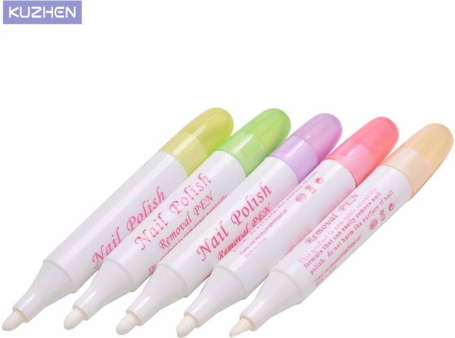 Merkloos Nagellak remover pen – nagellak remover stift – nail corrector pen – nail corrector stift nagellak corrector pen incl 3 reservepuntjes – eenvoudig nagellak verwijderen