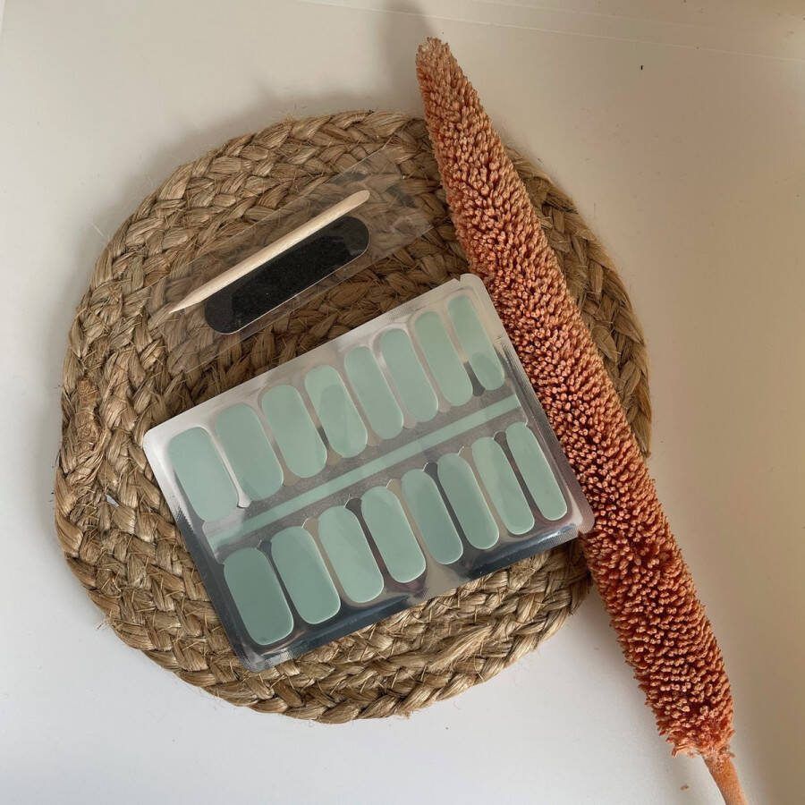'merkloos'' NailWrapz Minty Beauty Nagel wraps nagelstickers- geen UV lamp nodig Thuis manicure