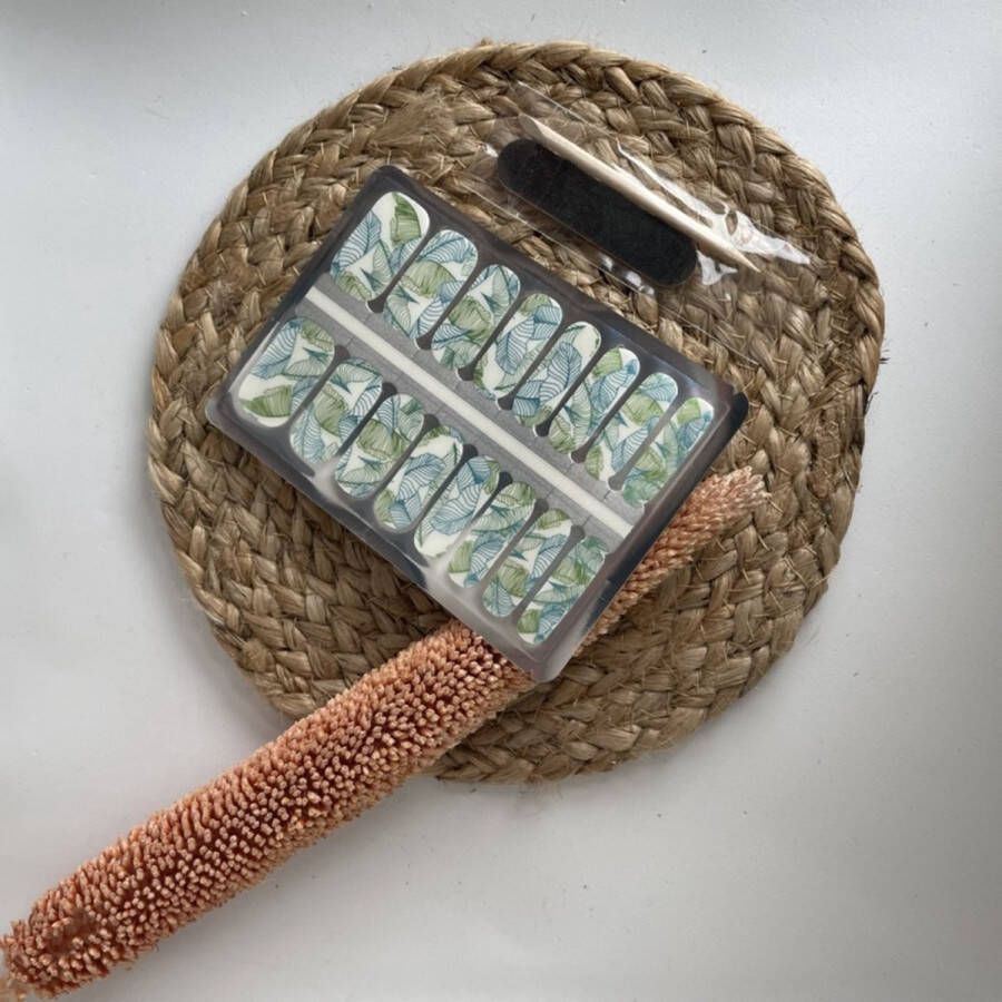 Merkloos NailWrapz See Through Leaves Nagel wraps nagelstickers- geen UV lamp nodig Thuis manicure