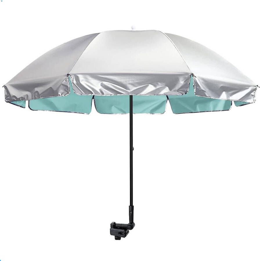 G4Free Parasol voor Stoel met Klem INCL. Hoes UPF 50+ Strandstoelen Bolderkar Rolstoel