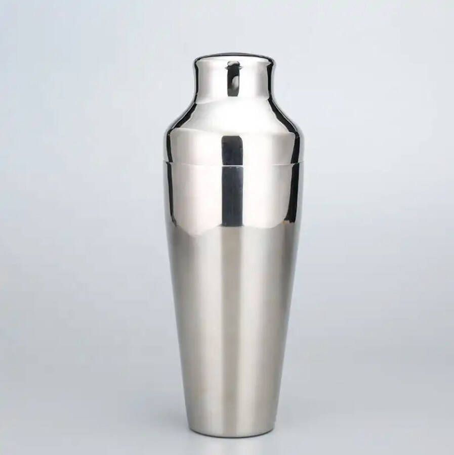 Merkloos Parisian cocktail shaker Zilver 700ml