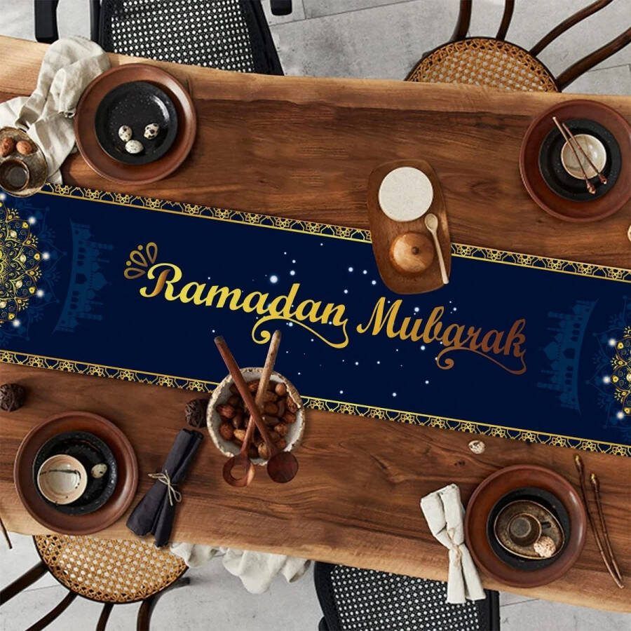Merkloos Pretty Sweetheart Tafelloper Ramadan I Eid Mubarak I tafeldecoratie